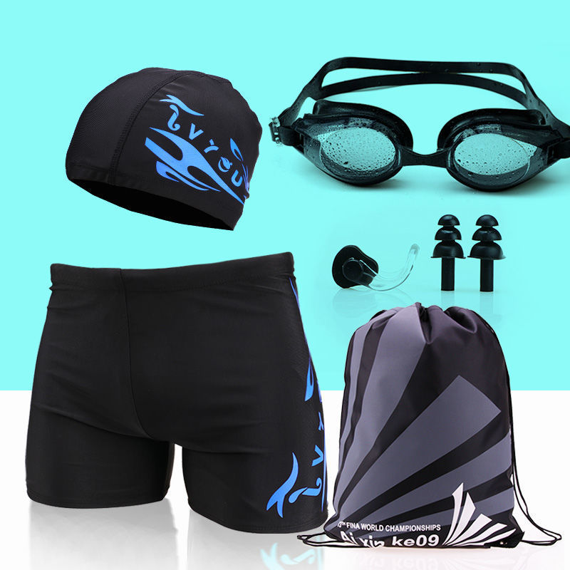 Bañador de Boxer para Hombre de Nailon Secado Rápido para Natación