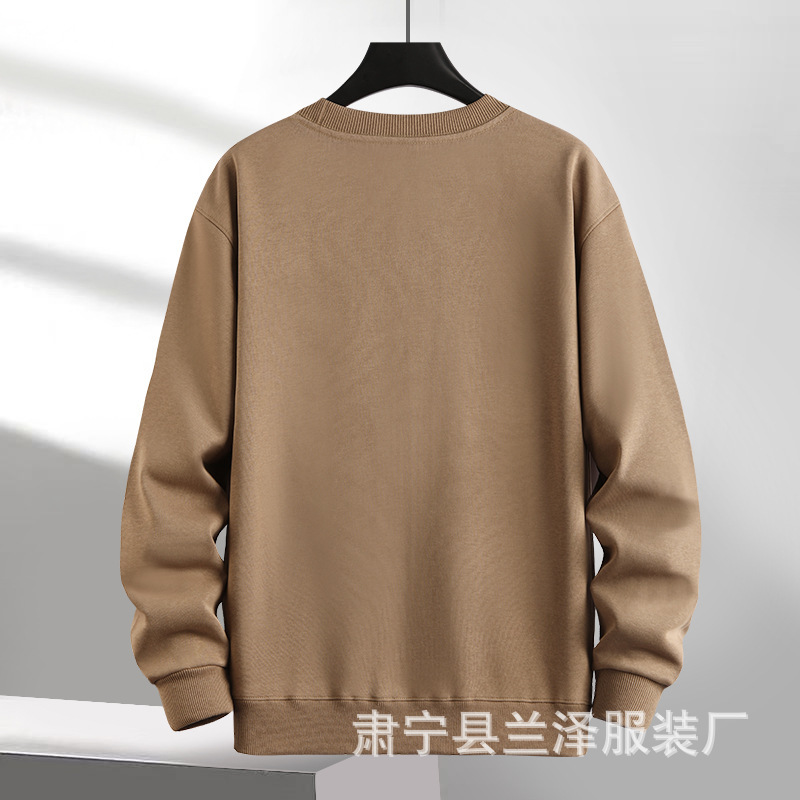 跨境大版320g华棉圆领卫衣批发加厚男女潮牌外套定制纯色打底上衣|undefined