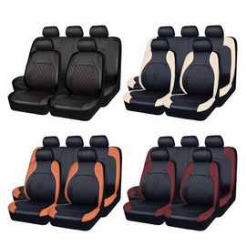 跨境外贸汽车座椅皮革材质套热销款四季通用适合于五座车型