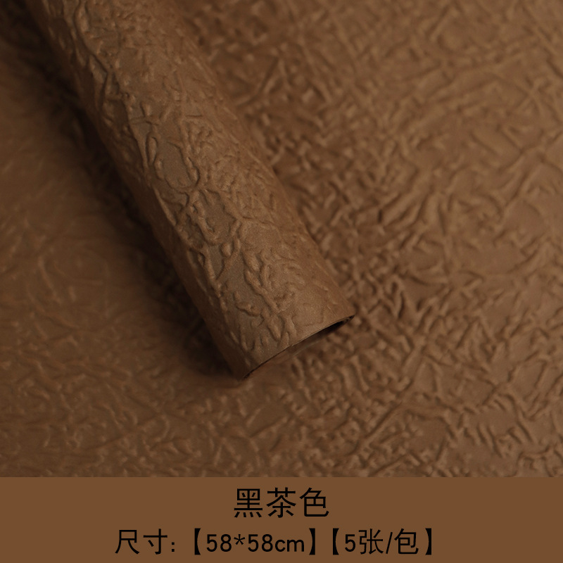 Huaxi Qixi día de San Valentín piedra texturizado papel grosado pliegue diy relieve flor fresca embalaje floral al por mayor