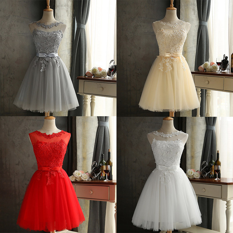 Cross-Border Short Cocktail Dress 2025 New Style Sister Dresses Slimming Evening Dress Slimming Graduation Dress