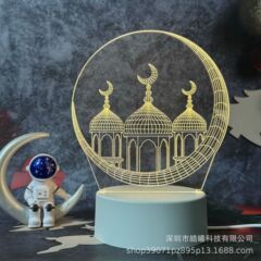 国境を越えたアラブの3d小夜灯子供が寝ている寝室の創造的な雰囲気電気スタンド中東風ギフトランプ卸売り