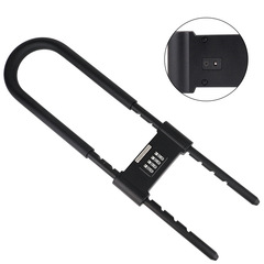 Extended U-shaped glass door lock, main door anti-theft anti-prying U-shaped lock, household lock, door lock head, main door lock, hanging lock, password