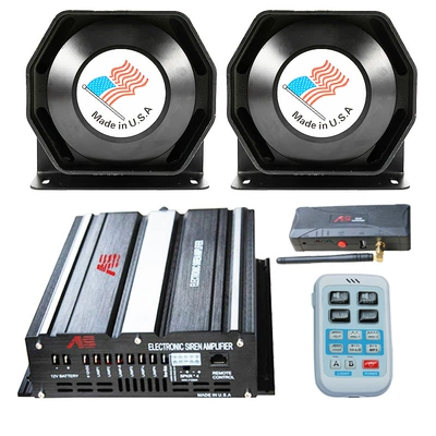 Car horn/tweeter 600W dual-channel amplifier, loudspeaker