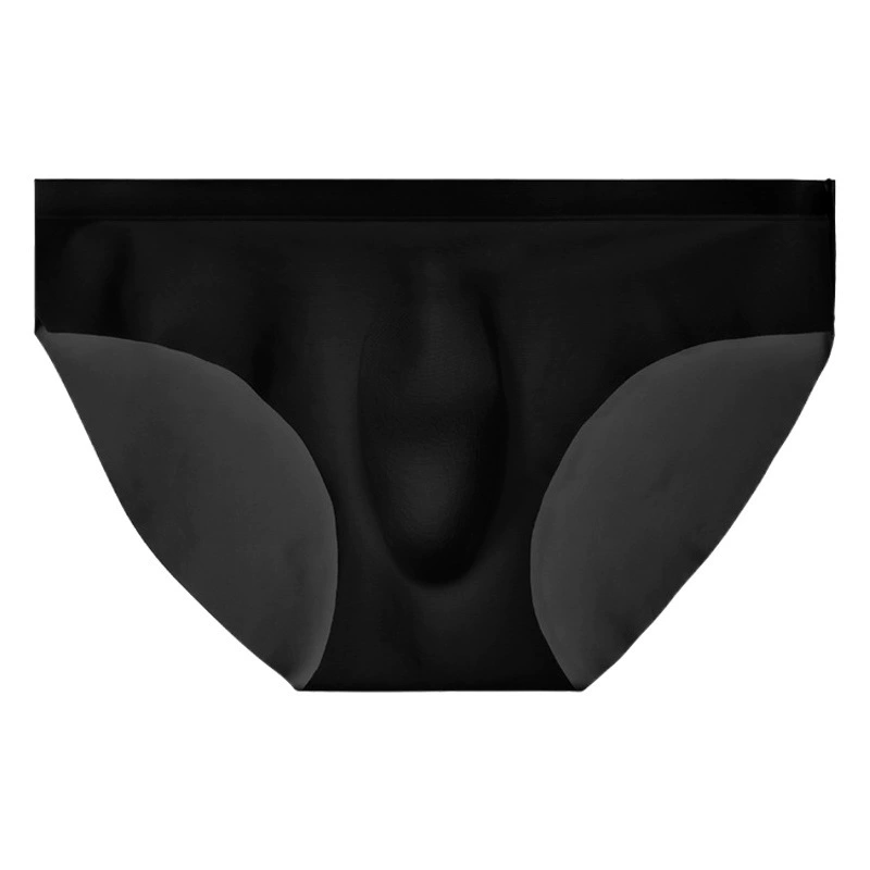 Мужское нижнее белье Мужские Трусы из ледяного шелка Летние дышащие быстросохнущие бесшовные шорты Прозрачные ультратонкие сексуальные трусы