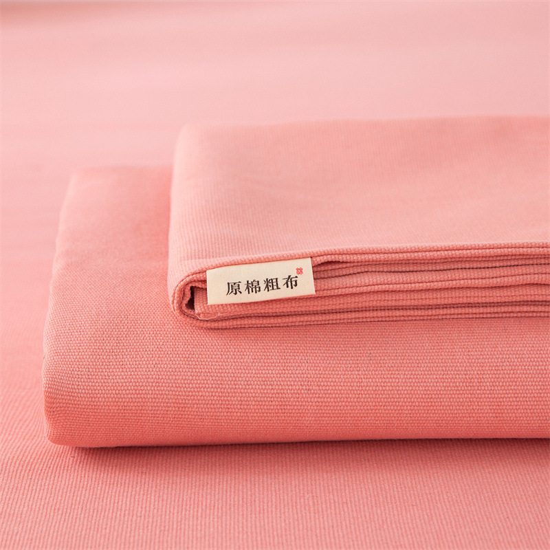 Youyixin Clase A sábanas de tela gruesa vieja de algodón puro pieza única 100 algodón individual dormitorio doble engrosado funda de almohada de tres piezas