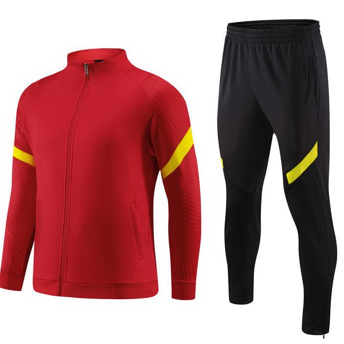 Trajes de entrenamiento de fútbol hombres de manga larga otoño-invierno marca número de entrenamiento de fútbol equipo de equipo de fútbol chaqueta de manga larga