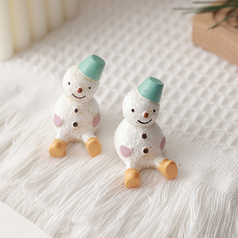 Madera creativa de Navidad accesorios de micro paisaje artesanía decoración del hogar encantadora una variedad de árbol de Navidad decoración resina