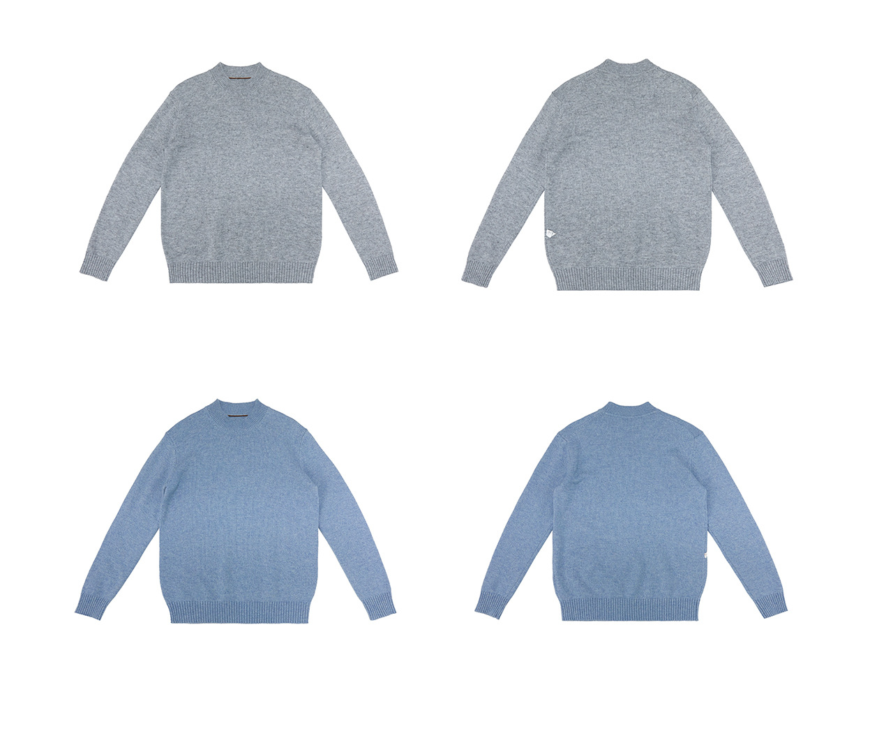 UNF 430g Snowflake Crewneck Wool Sweater