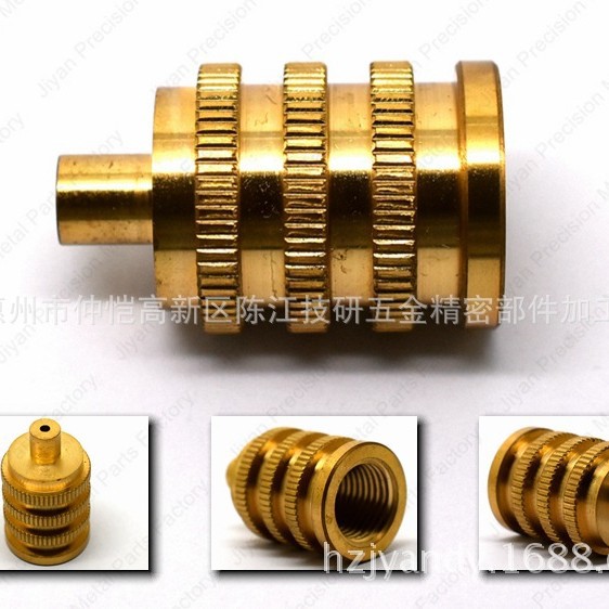 数控不锈钢车削加工 铜螺母车削加工 精密五金紧固件加工生产