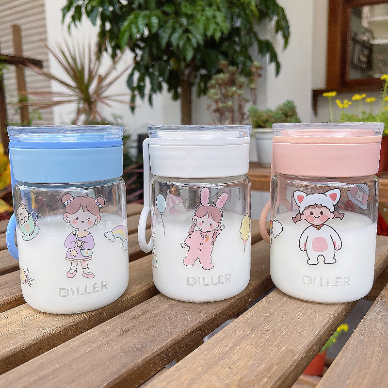 Fashion Printing Portable Mini Glass Water Cup Wholesale display picture 19