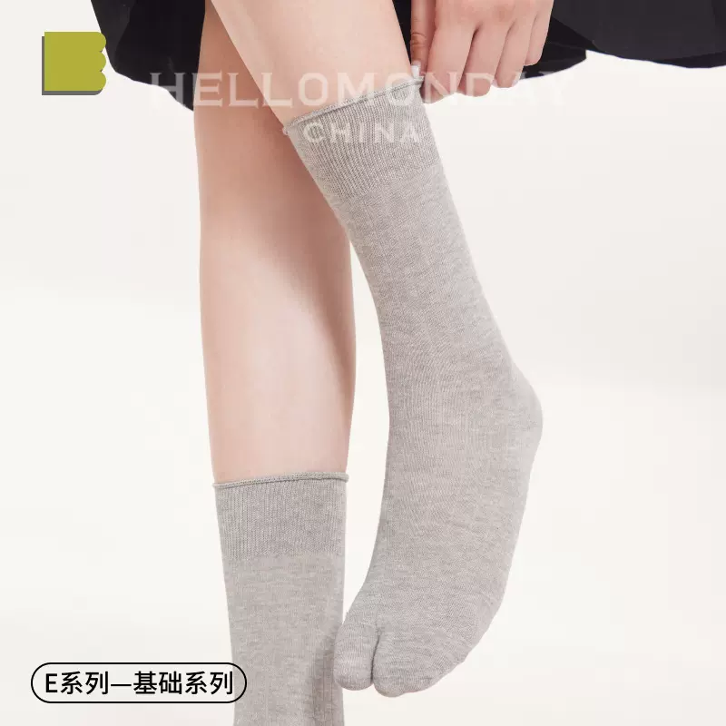 85338 诸暨袜子女夏季薄款中筒袜棉木屐人字拖日系二趾分趾袜春夏