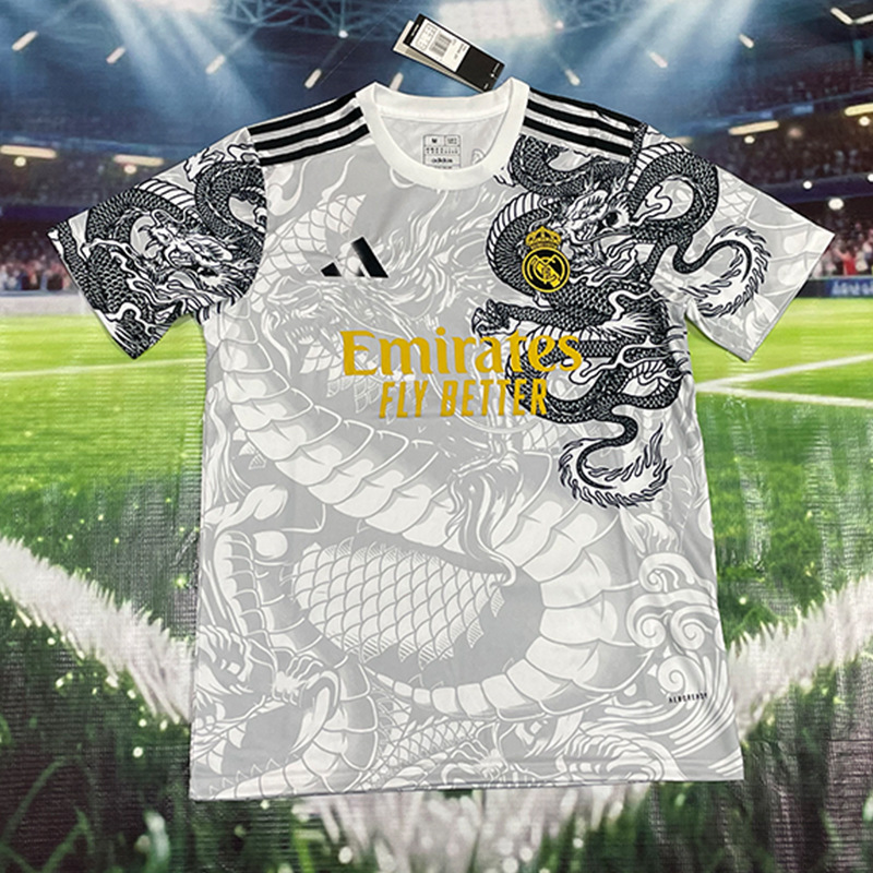 Nuevo Real Madrid Real Madrid Camiseta de fútbol local y visitante Camiseta Edición para fanáticos Edición especial personalizada Venta al por mayor transfronteriza