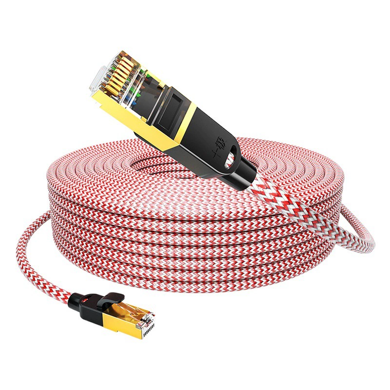 Шесть видов Гигабитного тканого сетевого кабеля компьютера 8-ядерный готовый Перемычка оптом 1M2/3/5 M мониторинг сетевого кабеля cat6