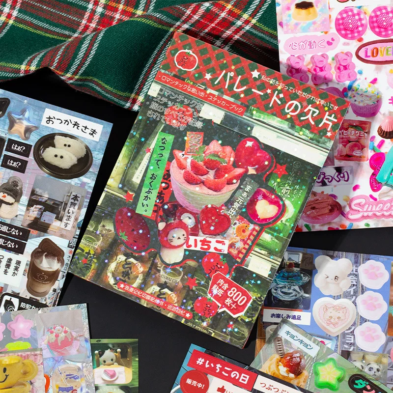 Sticker Book — Романтическая серия памяти, японский манга стиль, 800+ декоративных наклеек (10 наборов)
