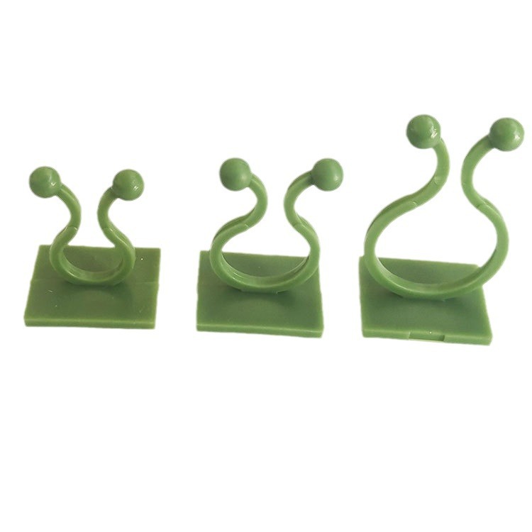 龙三厂供应免打孔室内爬藤夹挂钩无痕背胶藤蔓绿植墙壁粘贴卡子