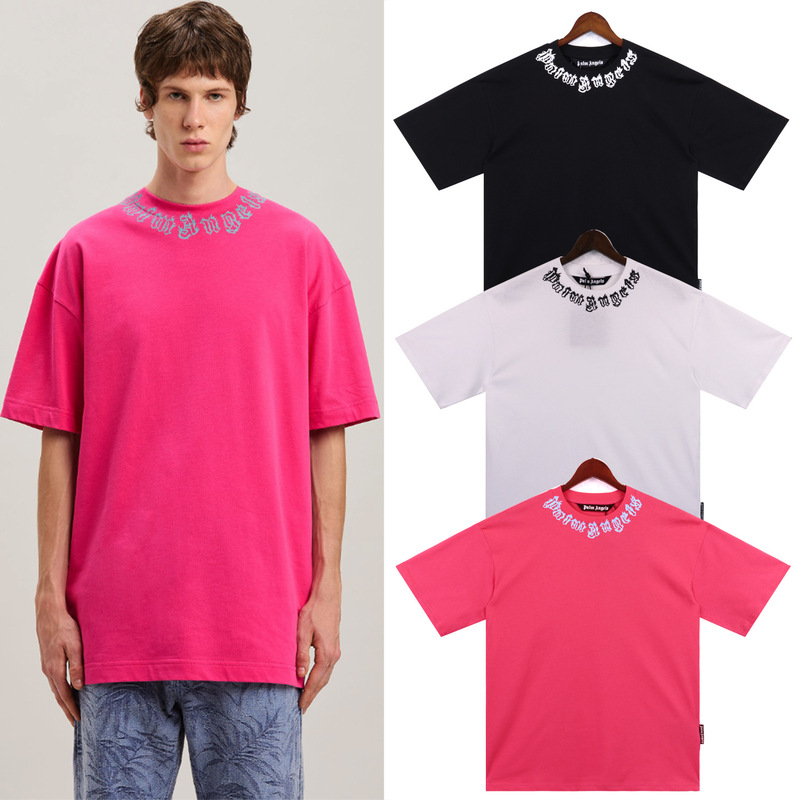 Summer New Palm European and American Fashion Brand Palm Angel Simple Loose Men's Casual Sports Short-sleeved T-shirt