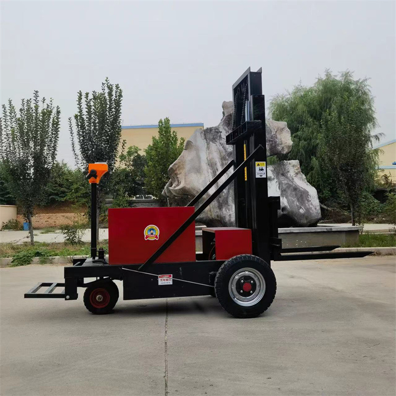 站驾式电动叉车新款 1吨液压升降搬运小型车 物流码头堆高车叉