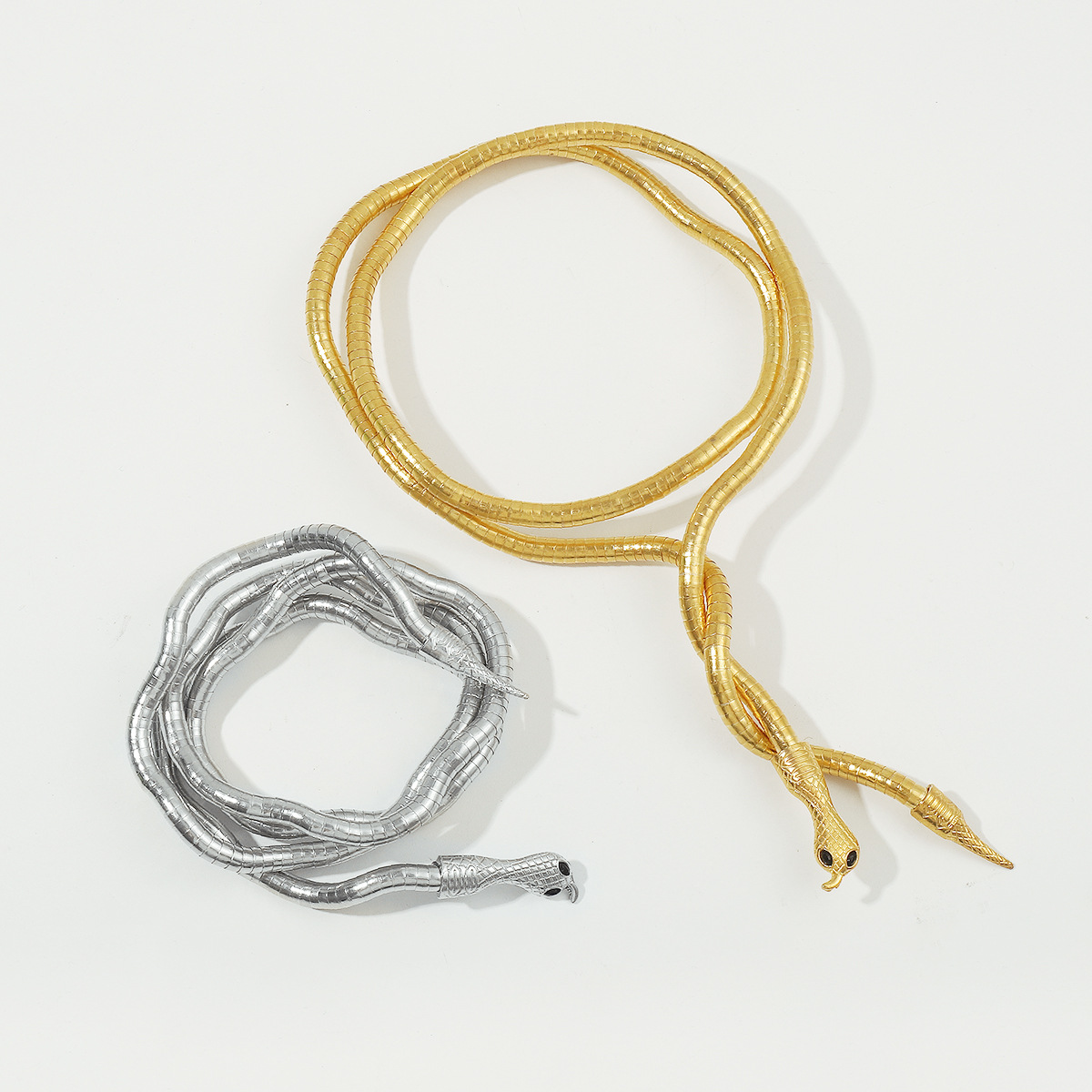 Personalised Wrapped Snake Necklace And Adjustable Bracelet Set_voghion.com