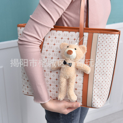 钥匙扣挂件女可爱网红韩版厂家直销可爱小熊毛绒公仔包包挂件公仔|ru