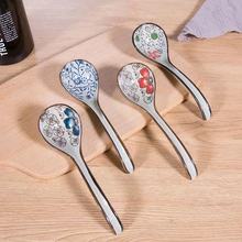 长柄勺子创意勺子搅拌勺日式陶瓷韩式中号汤勺吃饭家用厨房餐具