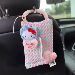 Avtomobil salfet qutusu, şirin KT pişik, asma çanta, qızlar üçün hədiyyə