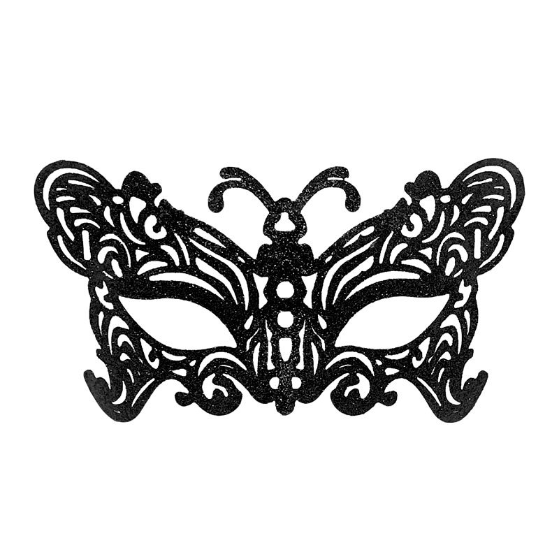 Carnaval Halloween nuevo polvo brillante retro mariposa máscara de mitad de cara máscara de maquillaje de fiesta props de decoración