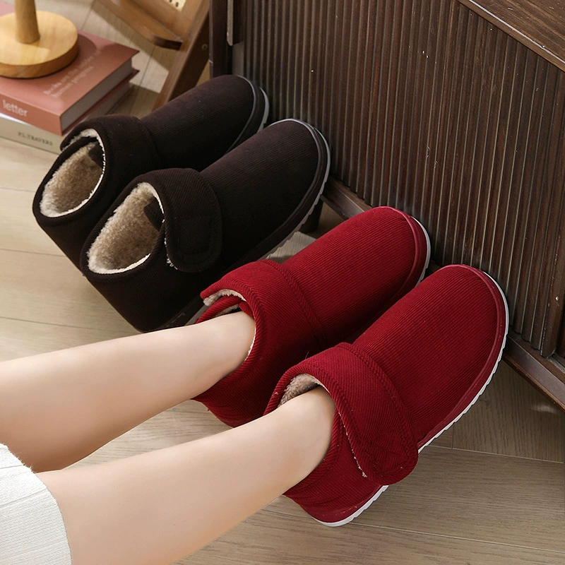 Зимние теплые хлопковые туфли для людей среднего и пожилого возраста