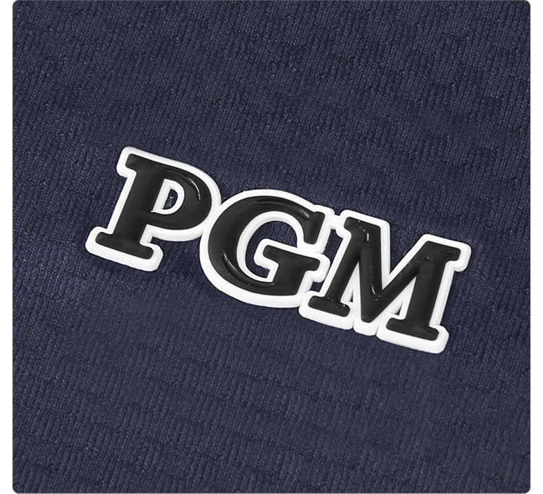 Áo polo golf nam PGM tay ngắn, phối màu tương phản, chất liệu thoáng mát — YF569-màu xanh nước biển, YF569-màu xanh lá cây chi tiết 13