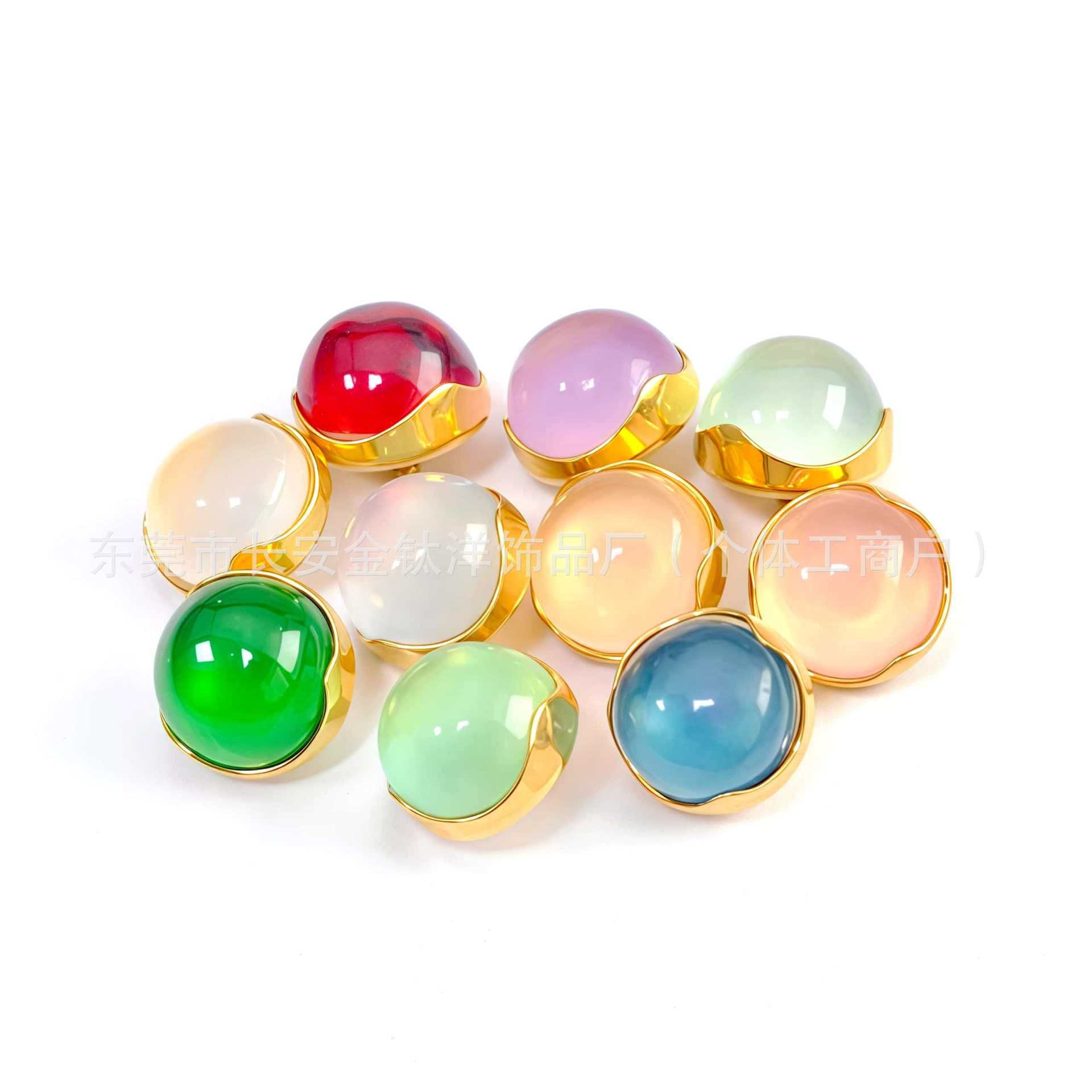 ASTM F136 Titanium 18K Gold Plated Wavy Edge Cat's Eye Stone Earring Labret Stud Lip Nose Nail Piercing Jewelry detail image 8