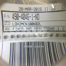 �NƬ0805 ���������� ����늸�LQH2MCN100K02L 10uH 225MA ԭ�b