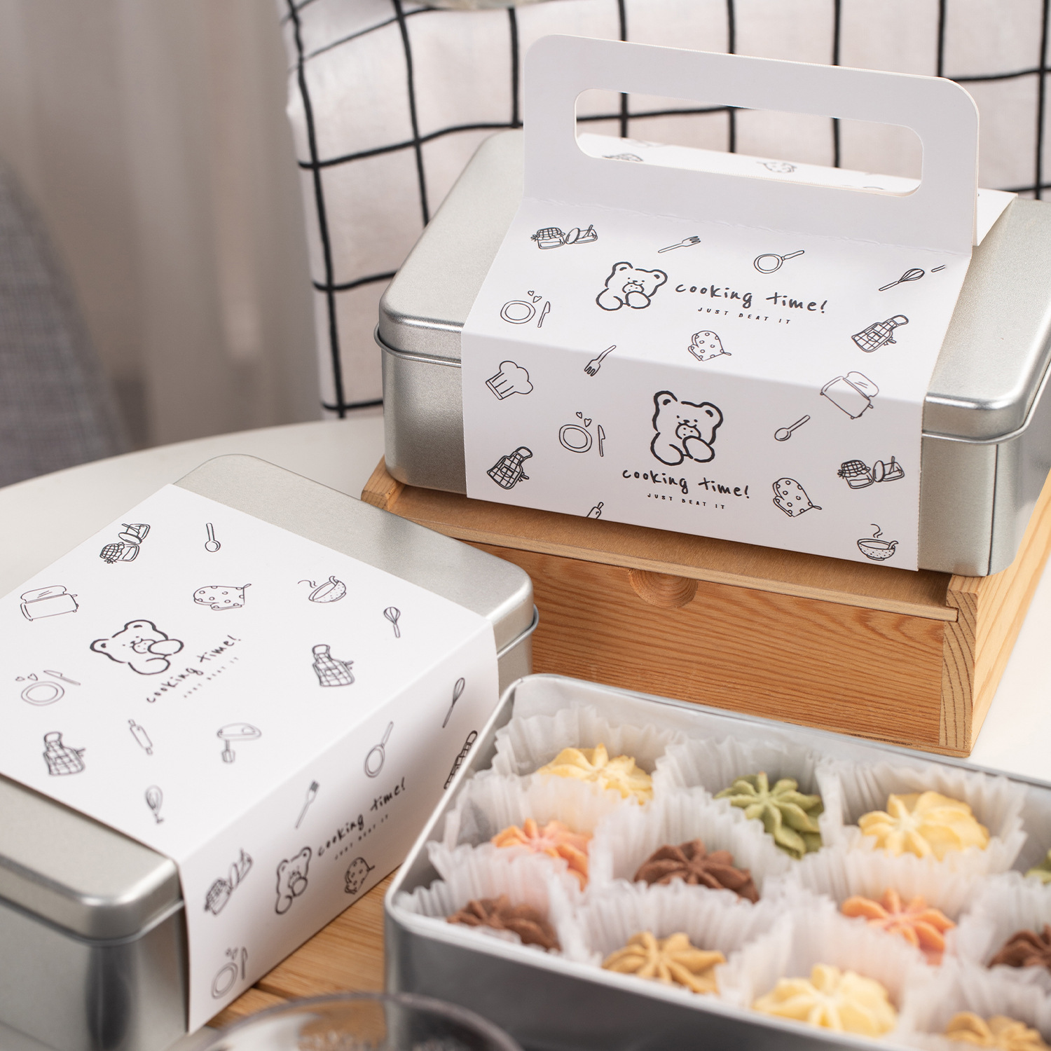 烘焙曲奇饼乾铁盒ins提拉米苏包装盒雪花酥牛轧糖果礼物空盒礼盒