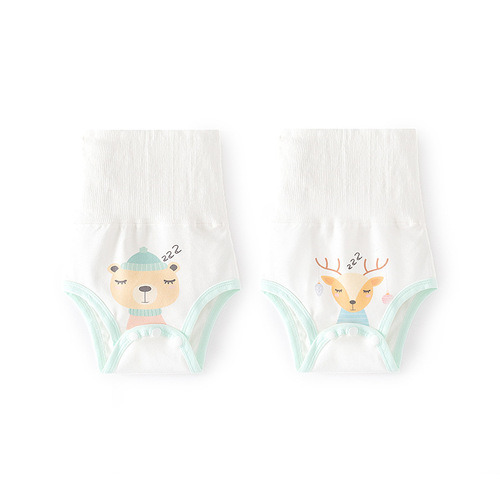 Baby Belly High Waist Belly Protective Pants Summer Newborn Belly Protective Baby Butt Covering Pants Baby Belly Protective Diaper Pants