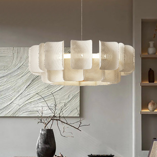 [Jin Yi] Japanese style living room dining room chandelier French cream light luxury bedroom simple Zhongshan lamps