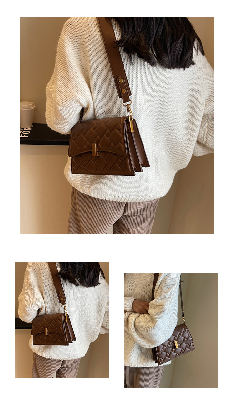 Borsa popolare e di nicchia 2023 Borsa da donna nuova Borsa a tracolla con diamanti autunno e inverno Borsa a spalla singola sotto le ascelle Borsa piccola quadrata_voghion.com