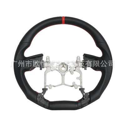 Cross-border hot sale is suitable for Toyota Prado 10 full leather red positioning line car steering wheel modification (Steering wheel)