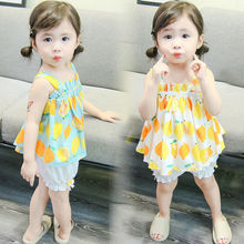 女寶寶夏裝套裝1-2-3-5歲女童女童夏季短褲兩件套潮2023