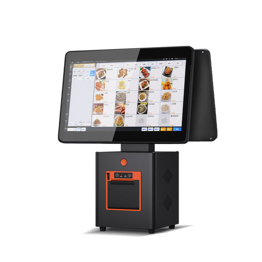 Cross-border Android system supermarket cash register milk tea shop scan code ordering machine touch cash register integrated machine retail cash register