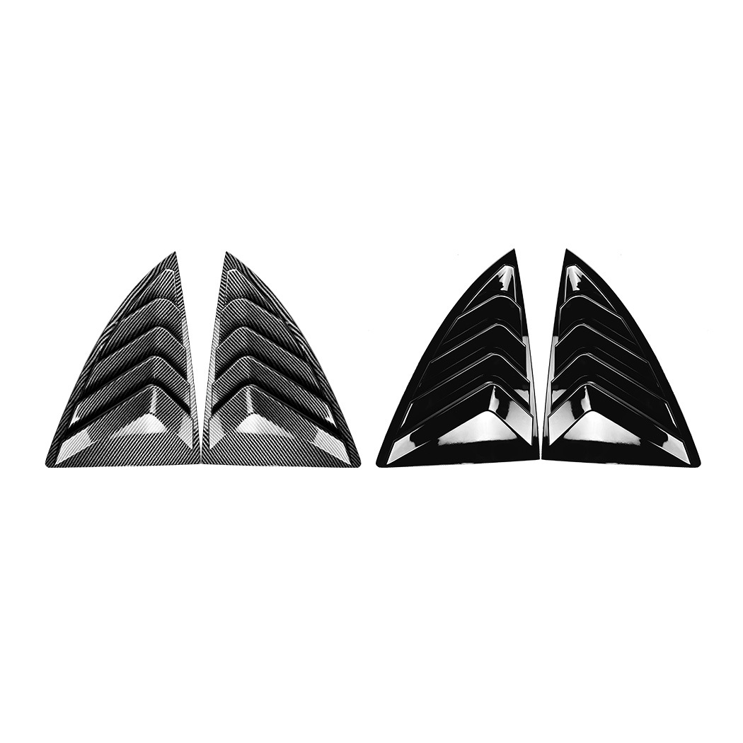 Persiana Decorativa para Ventanilla Trasera para Tesla Model 3/Y ABS Autoadhesivo Sin Residuos