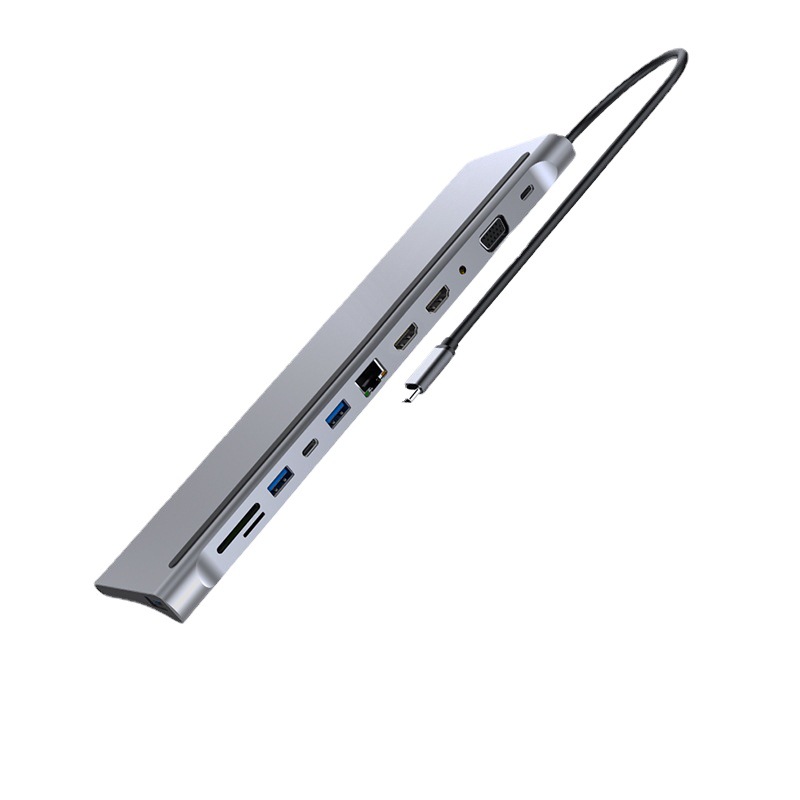 TYPE-C a doble HDMI multi-pantalla diferente muelle de expansión MST soporte de escritorio estación de acoplamiento USB multi-Puerto extensor