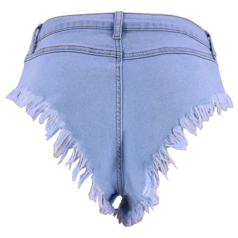 Short de Mezclilla de Algodón con Cintura Baja y Alto Elástico image 7