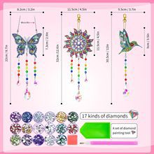Nuevo Amazon Diamond Painting Wind Bell Colgante Diychuang Diamante Painting Wind Bell Set