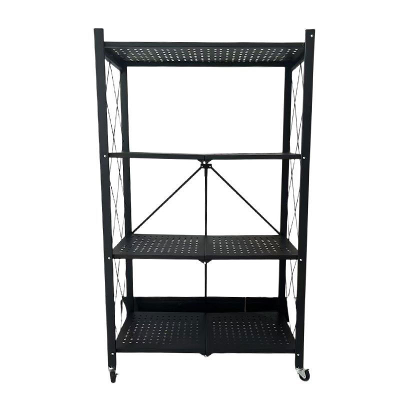 Estante de almacenamiento multicapa sin plegables sala de estar cocina estante de estudio estante de dormitorio estante de microondas doméstico horno de piso