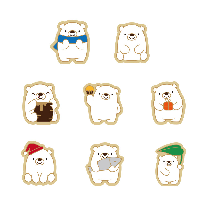 Molde de galletas de oso animal para hornear de fiesta Molde de horneado de bricolaje 3D molde de corte de galletas de glaseado de prensa tridimensional image 5