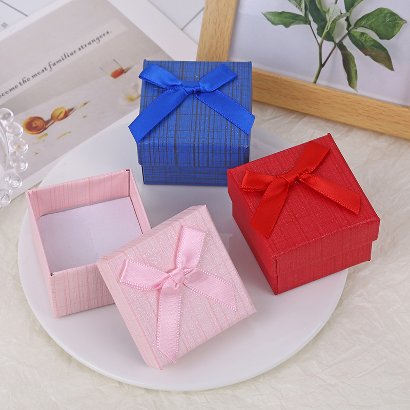 New jewelry box necklace packaging gift box heaven and earth cover small square gift box watch ring packaging box