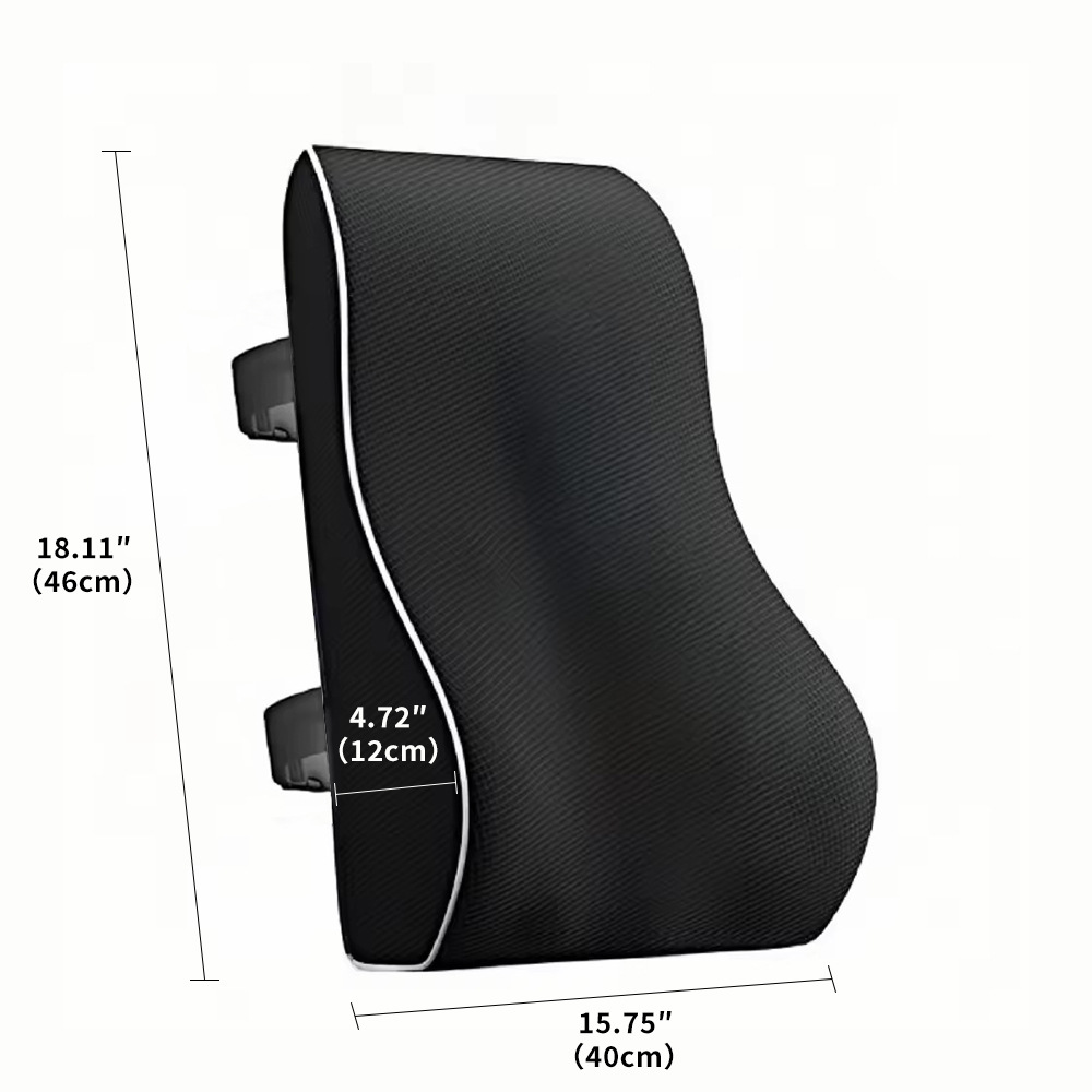 Cross-Border Amazon Car Lumbar Support Office Chair Sedentary Memory Foam Backrest Ergonomic Cushion Waist Support