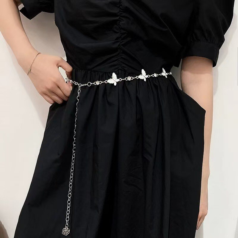 Butterfly Waist Chain Women's Design Dress Decoration High-End Accessories Versatile Waist Metal Belt Pants Chain Chain Butterfly Waist Chain Women's Design Dress Decoration High-End Accessories Versatile Waist Metal Belt Pants Chain Chain