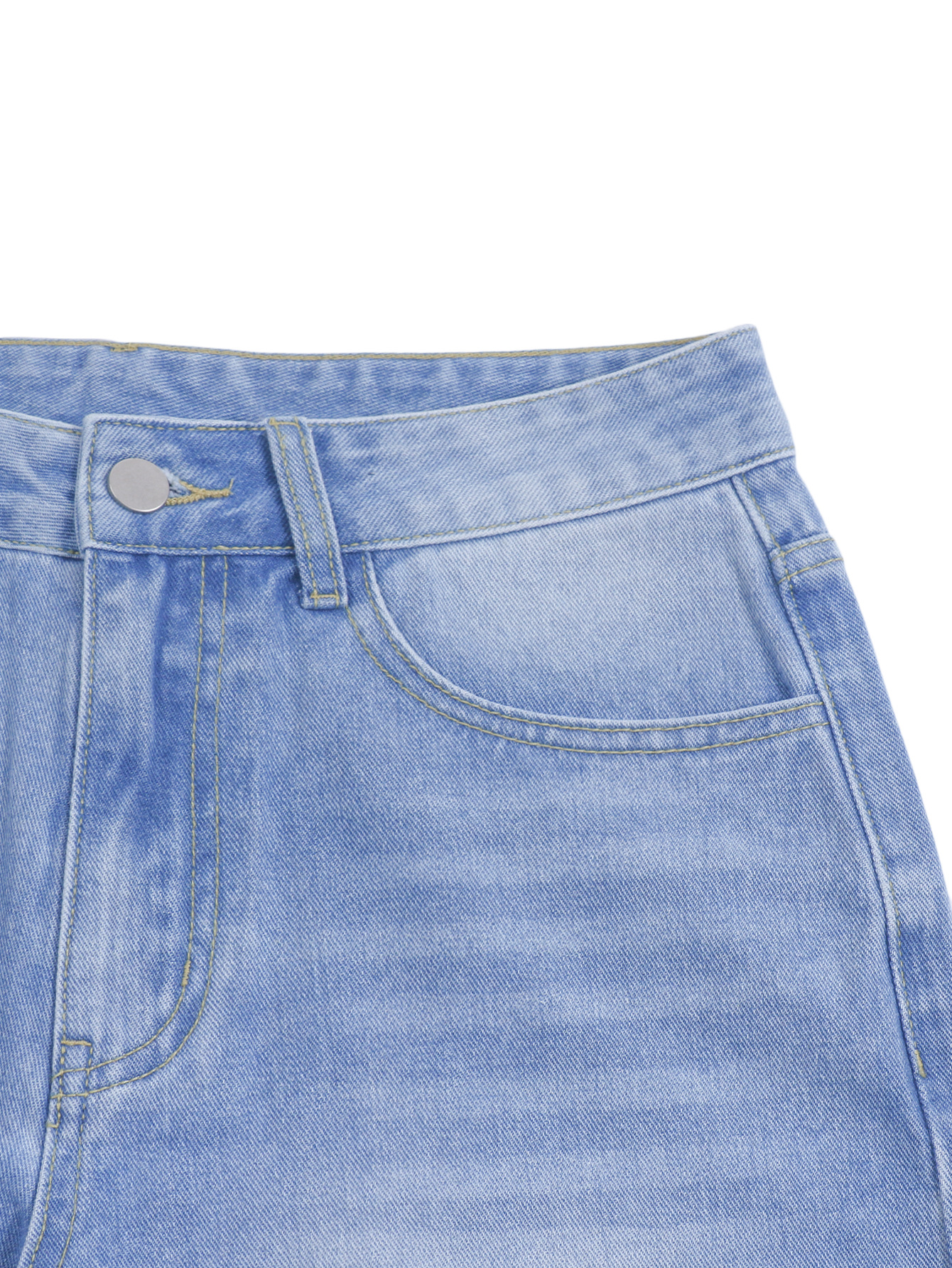 Dames jeans met hoge taille en wijde pijpen - Losse, versleten denim broek voor een streetwear- en casual stijl_voghion.com