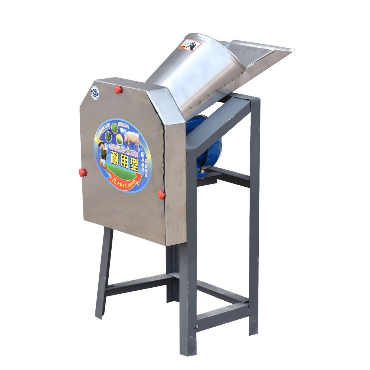 Household electric small grass cutter grass crusher green fodder pellet shredder potato radish sweet potato cutting pig grass machine