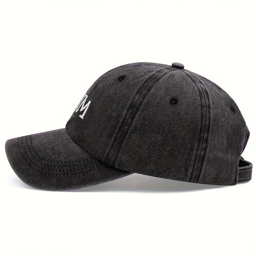 Amazon Alphabet Embroidered Washable Baseball Cap Mother's Day MOM Duckbill Hat European and American DAD Hat